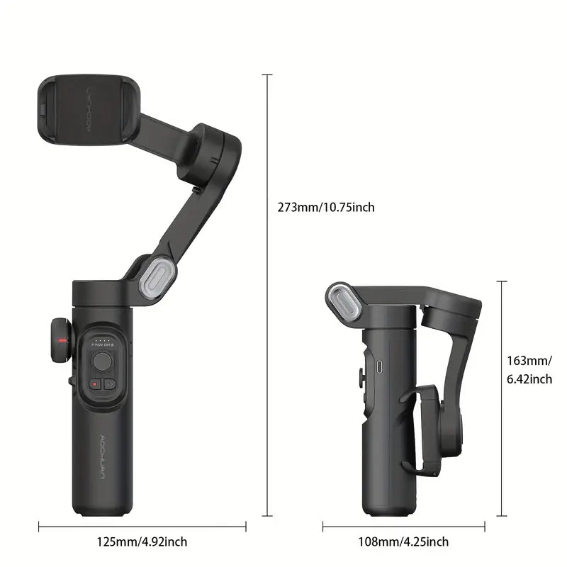 Compact 3-Axis Smartphone Gimbal Stabilizer for Smooth Video Recording