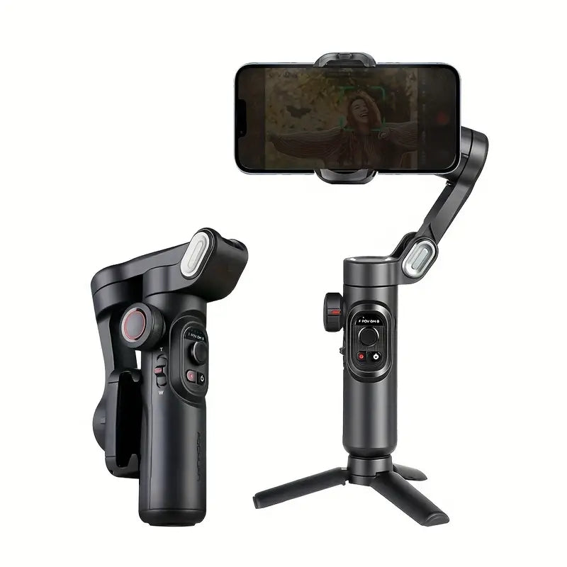 Compact 3-Axis Smartphone Gimbal Stabilizer for Smooth Video Recording